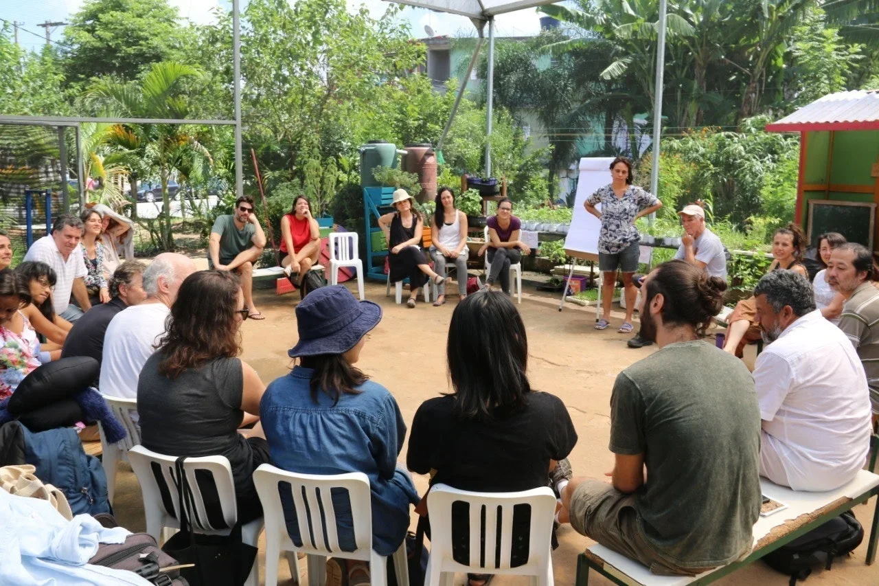 The Cambia team during a Learning Journey